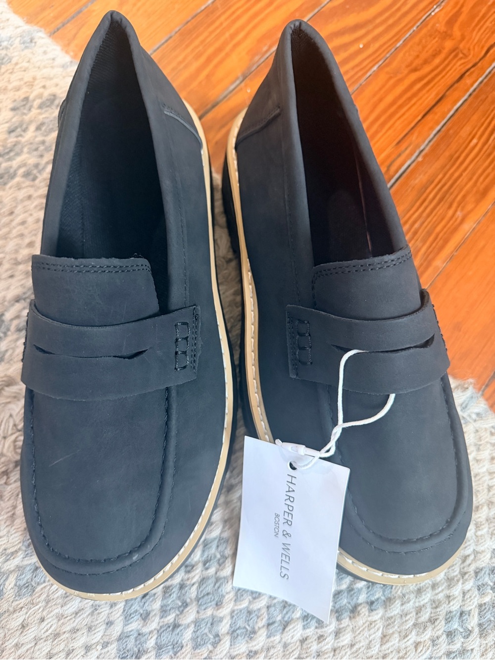 Women’s Black Classic Penny Loafers